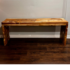 Recycled Teak Wood Console Table