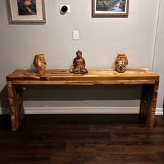 Recycled Teak Wood Console Table