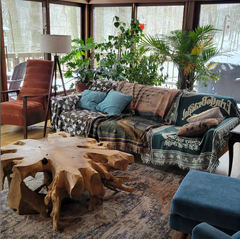 Rectangular Teak Root Coffee Table