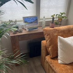 Sleek Recycled Teak Wood Console Table