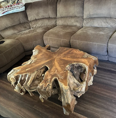 Rectangular Teak Root Coffee Table