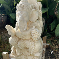 Balinese Ganesha Sandstone Sculpture